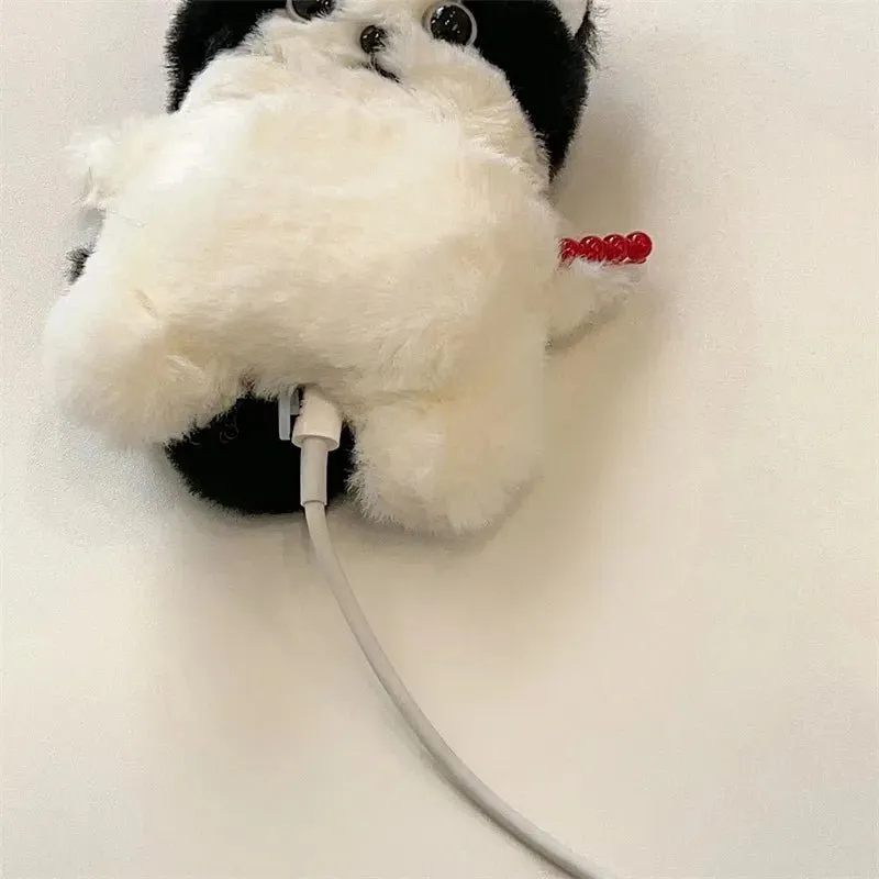Kawaii Plush Cat  AirPods Case