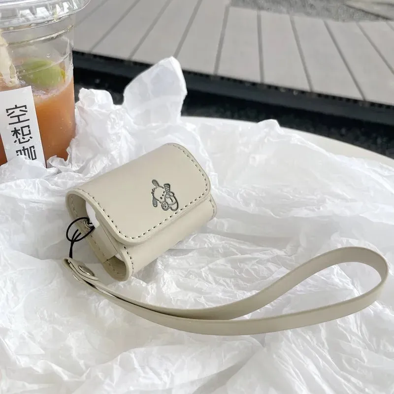 Kawaii Pochacco Leather AirPods Case