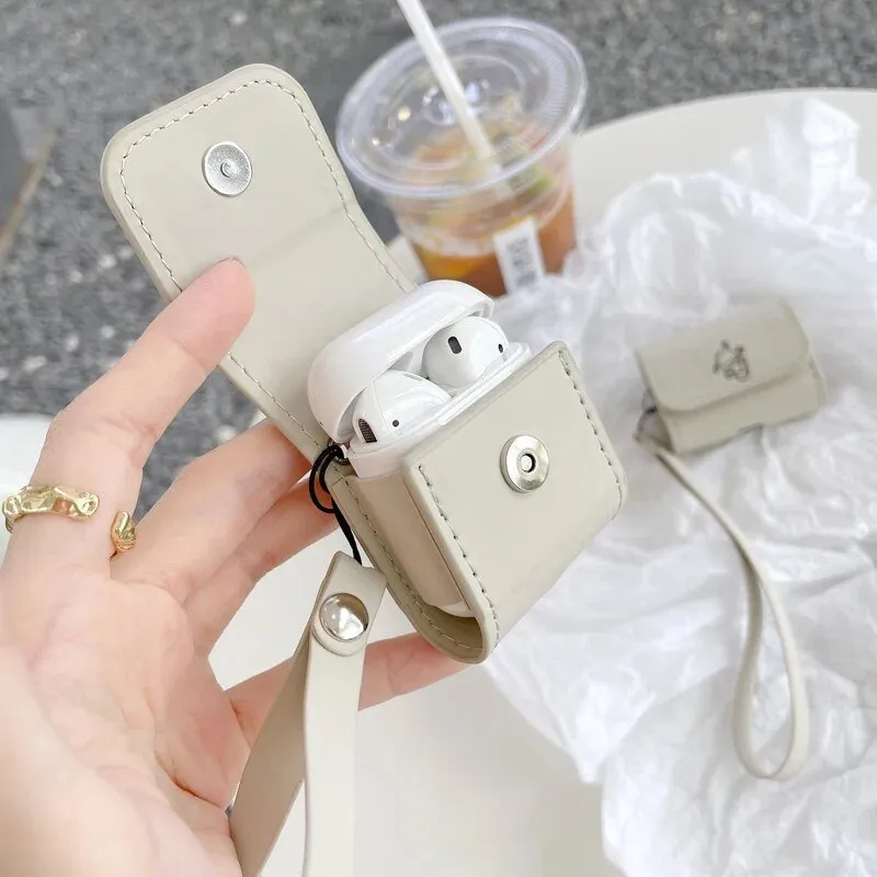 Kawaii Pochacco Leather AirPods Case