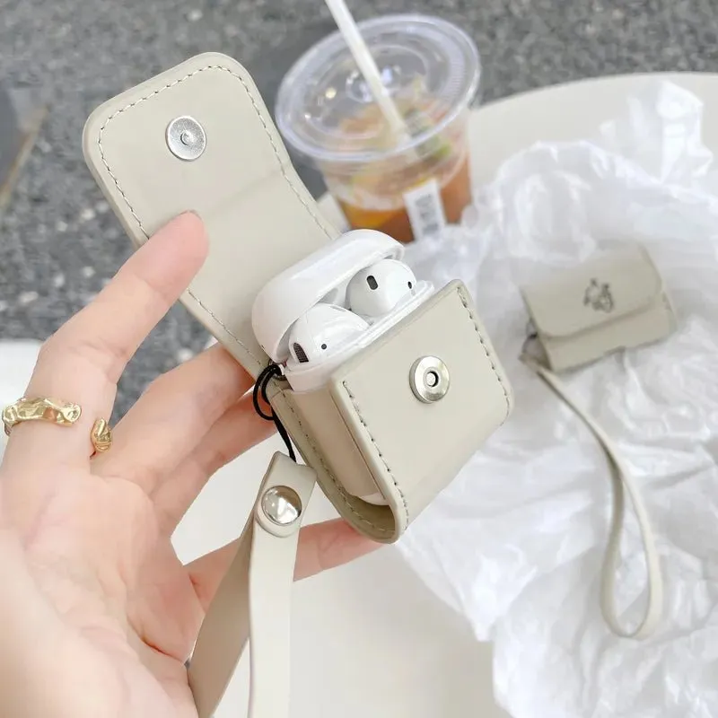 Kawaii Pochacco Leather AirPods Case