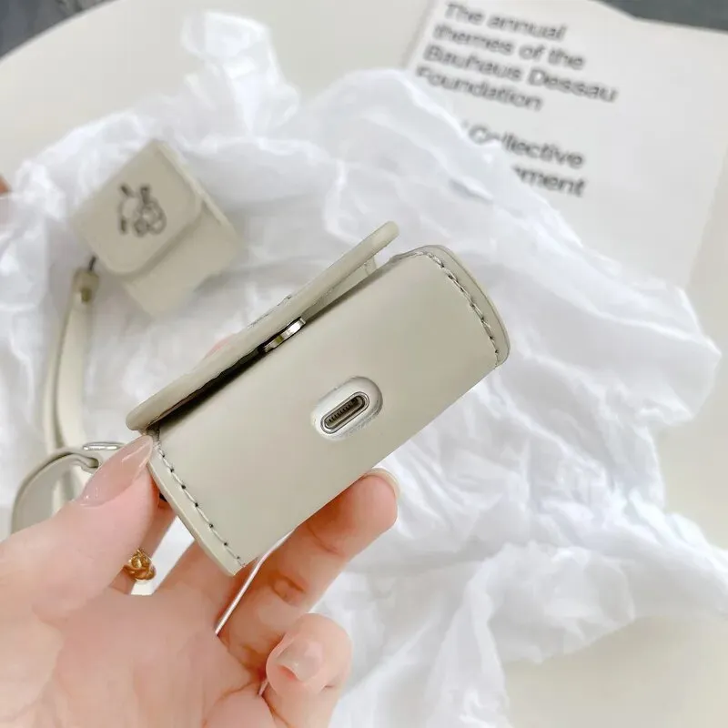 Kawaii Pochacco Leather AirPods Case