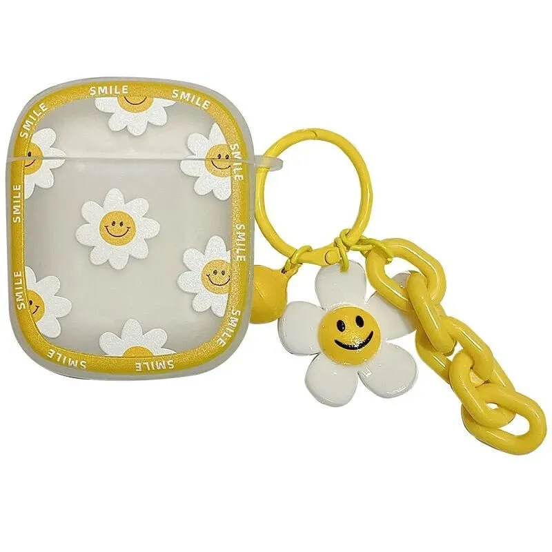 Kawaii Smiley Flower AirPods Case