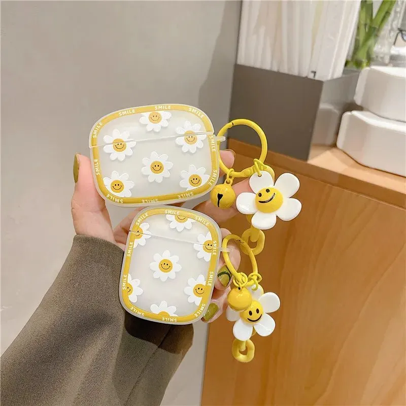 Kawaii Smiley Flower AirPods Case