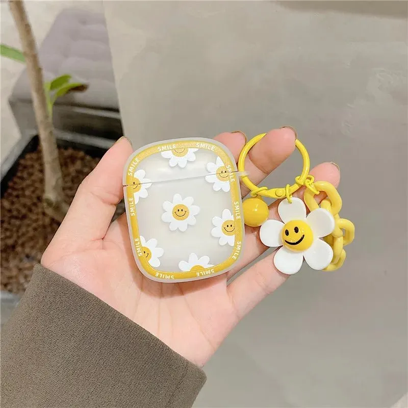 Kawaii Smiley Flower AirPods Case