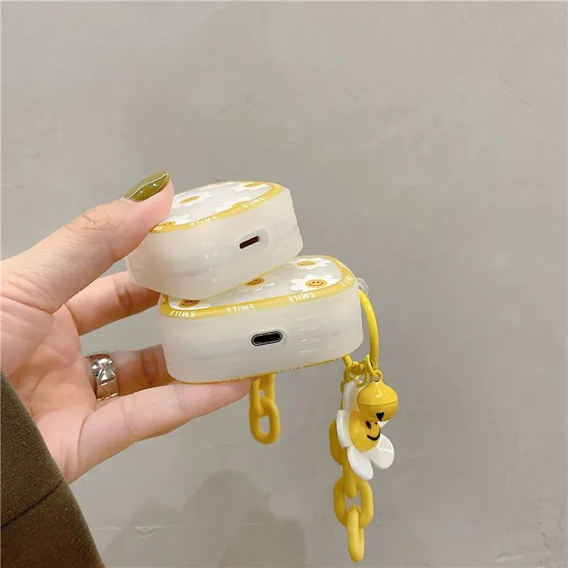 Kawaii Smiley Flower AirPods Case