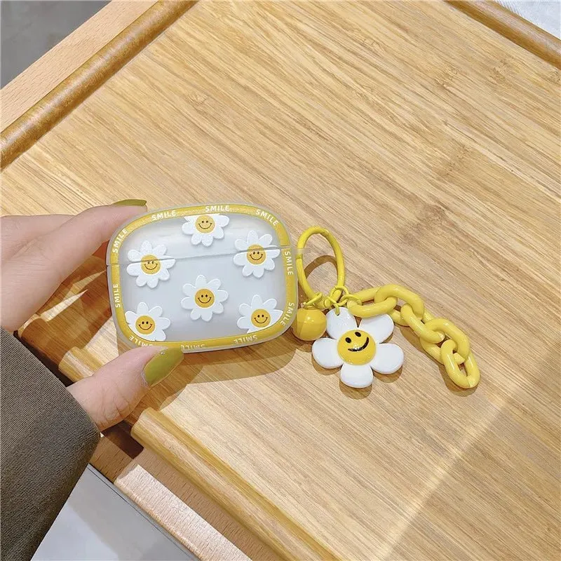 Kawaii Smiley Flower AirPods Case