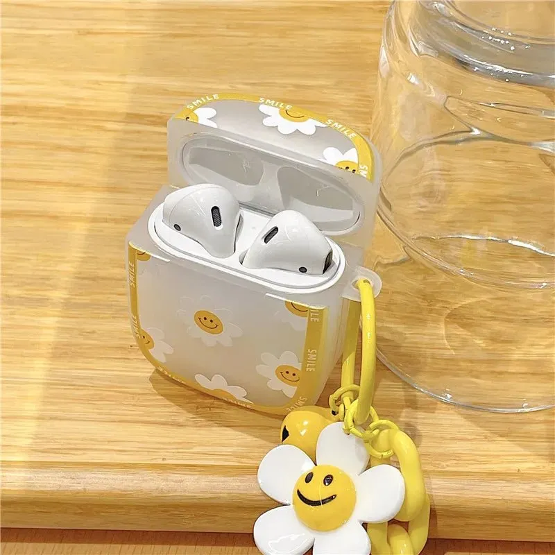 Kawaii Smiley Flower AirPods Case