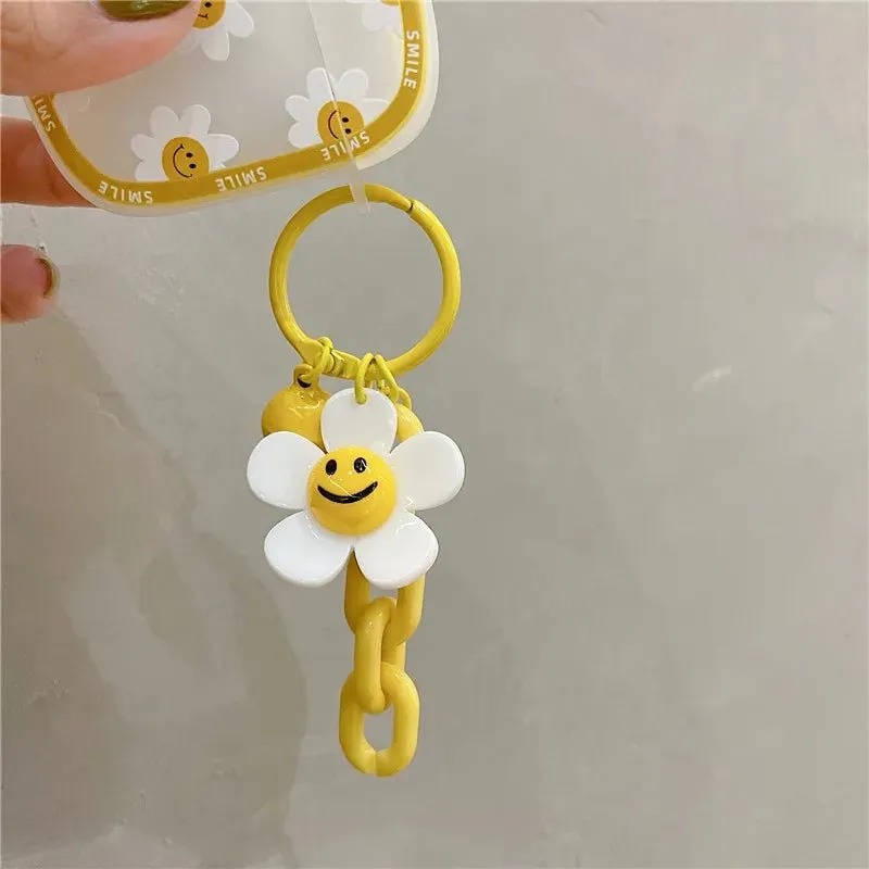 Kawaii Smiley Flower AirPods Case