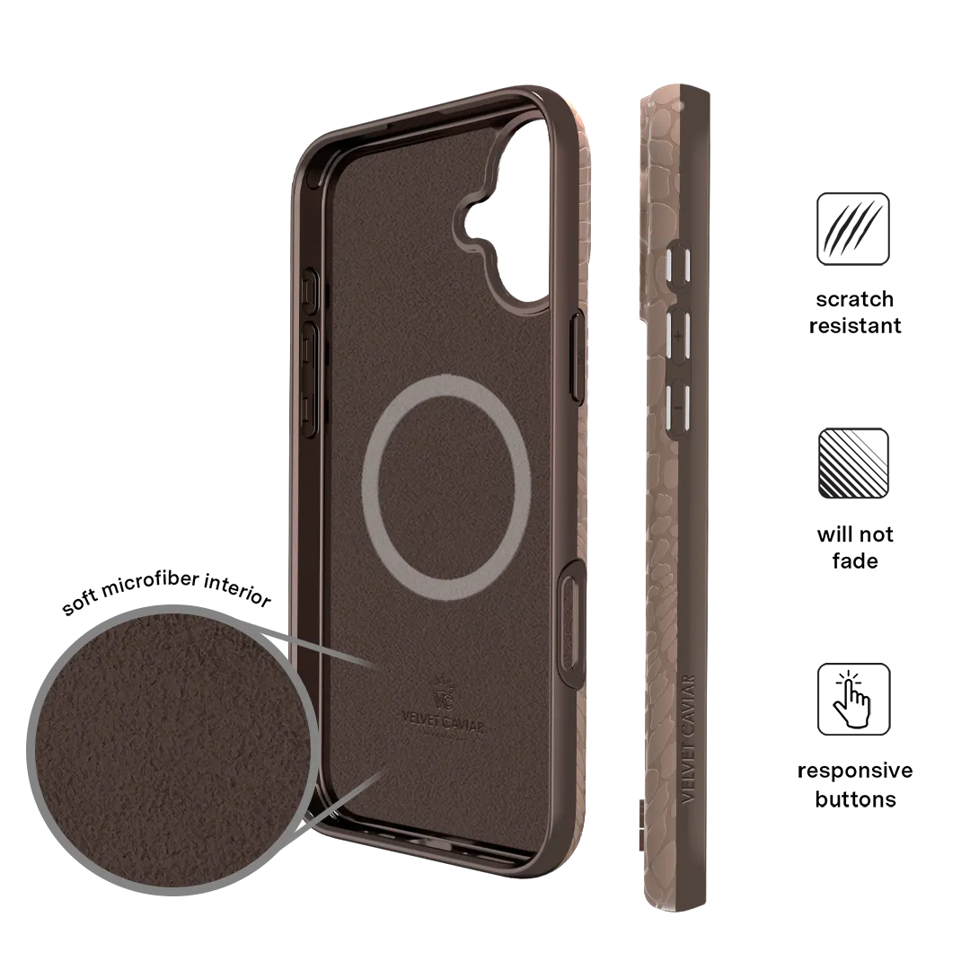 Khaki Croc iPhone Case
