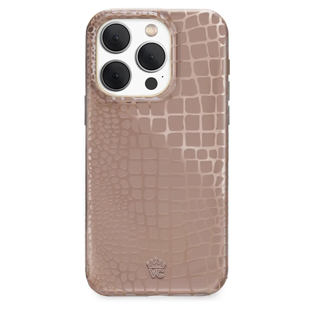 Khaki Croc iPhone Case