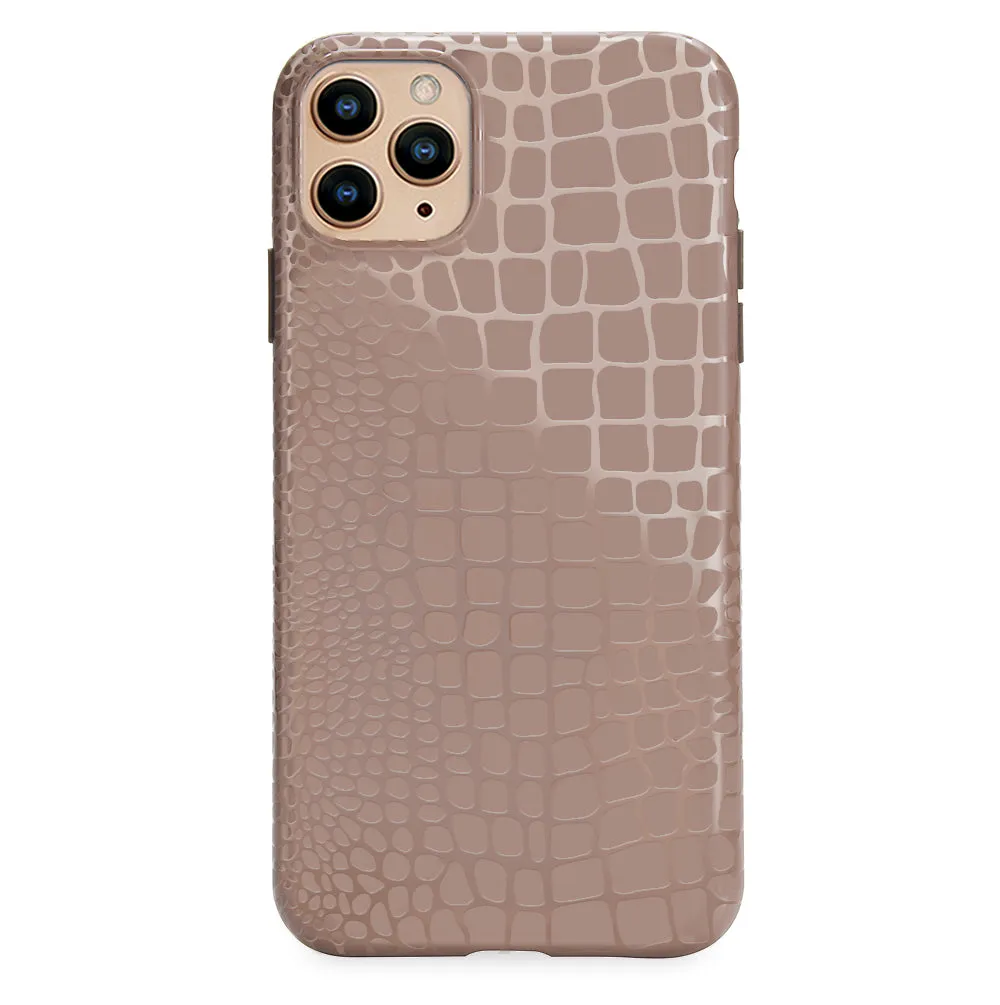 Khaki Croc iPhone Case
