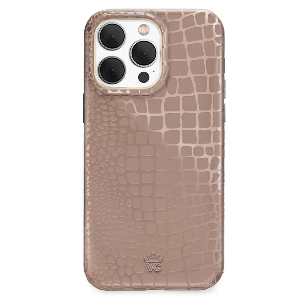 Khaki Croc iPhone Case