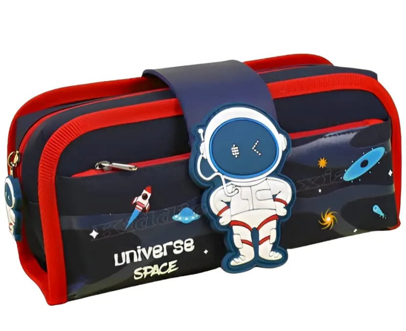 Kiddie Galaxia Space Astronaut Pencil Case Large Capacity Stationery Pencil Pouch