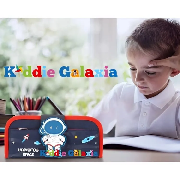Kiddie Galaxia Space Astronaut Pencil Case Large Capacity Stationery Pencil Pouch