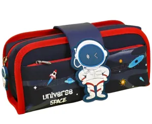 Kiddie Galaxia Space Astronaut Pencil Case Large Capacity Stationery Pencil Pouch