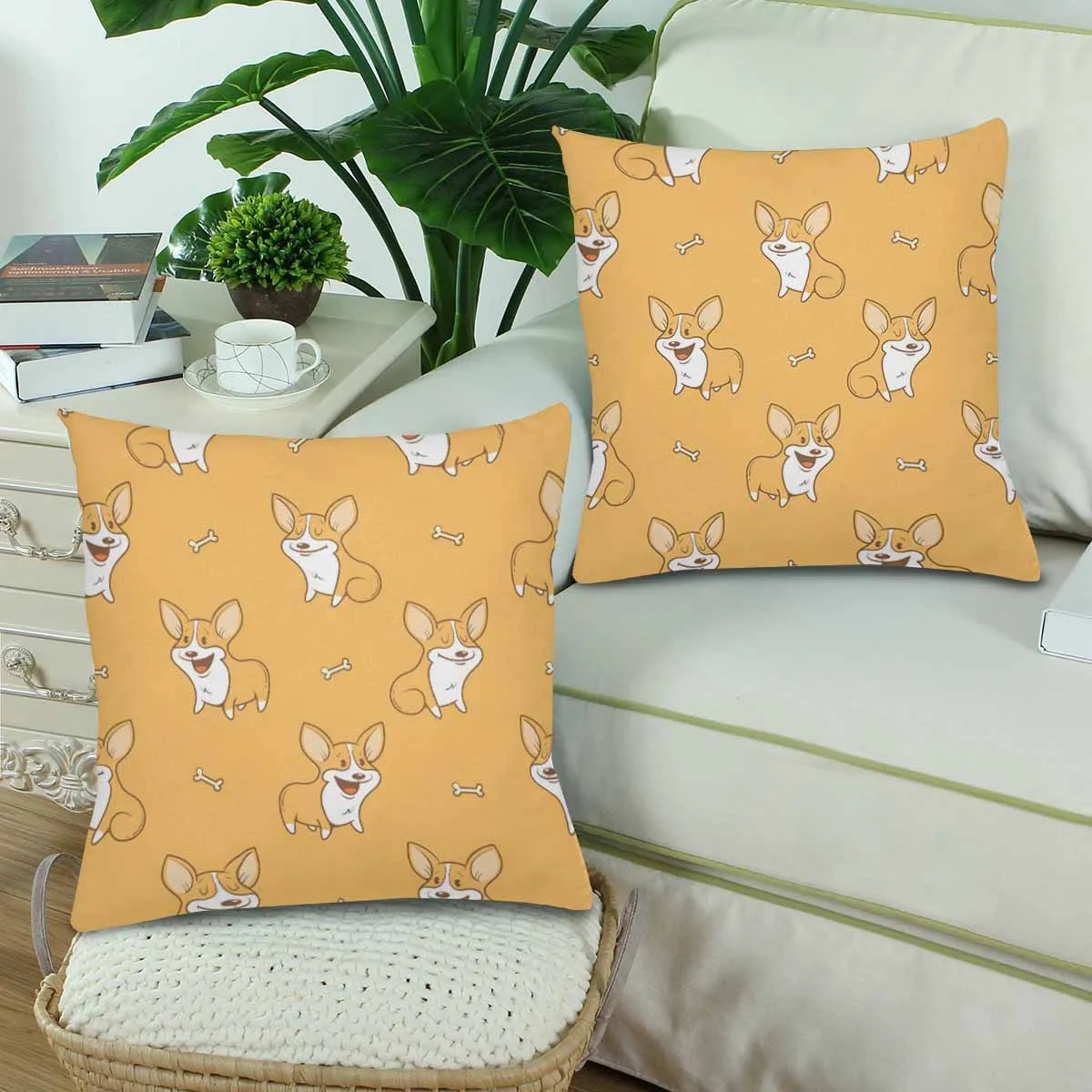 Kids Cartoon themed Pillow Cases printed with  cute dogs