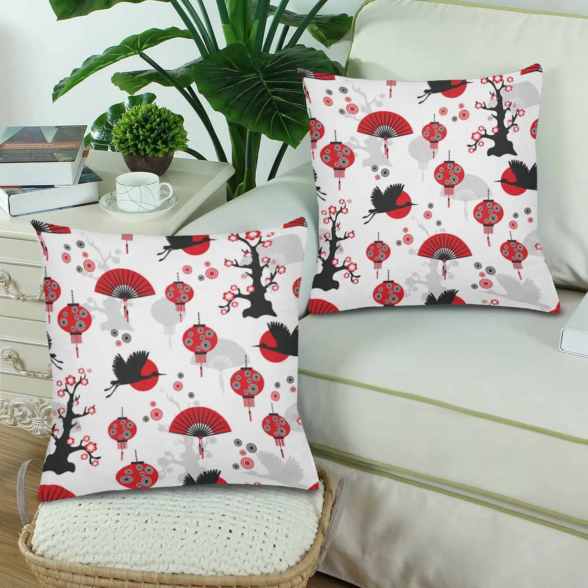 Kids Cartoon themed Pillow Cases printed with  traditional zuravli