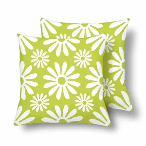 Kids Cartoon themed Pillow Cases printed with  white flower