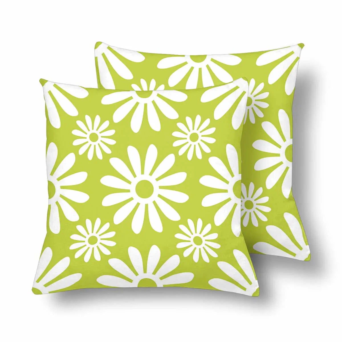 Kids Cartoon themed Pillow Cases printed with  white flower