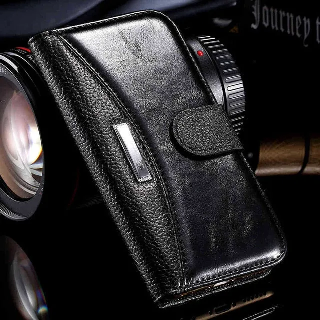 KISSCASE For iPhone 6 7 5S 8 Leather Case