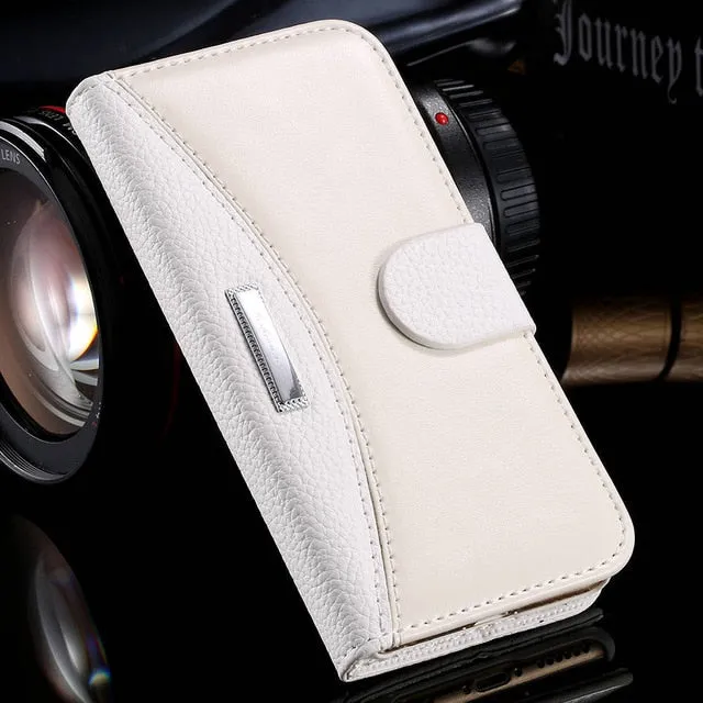 KISSCASE For iPhone 6 7 5S 8 Leather Case