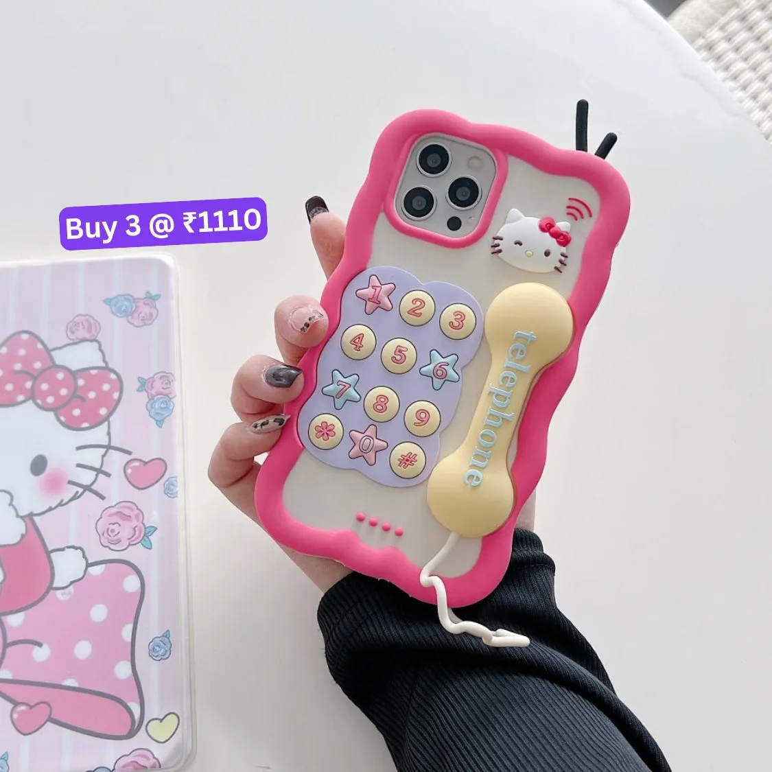 Kitty Telephone TPU (Soft) Silicone Phone Case - iPhone 15 Pro Max