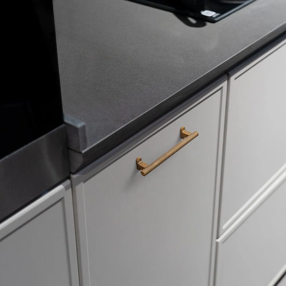 Knurled Metal Alloy Cabinet Pulls Retro L-Bracket Cabinet Handles Kitchen Hardware