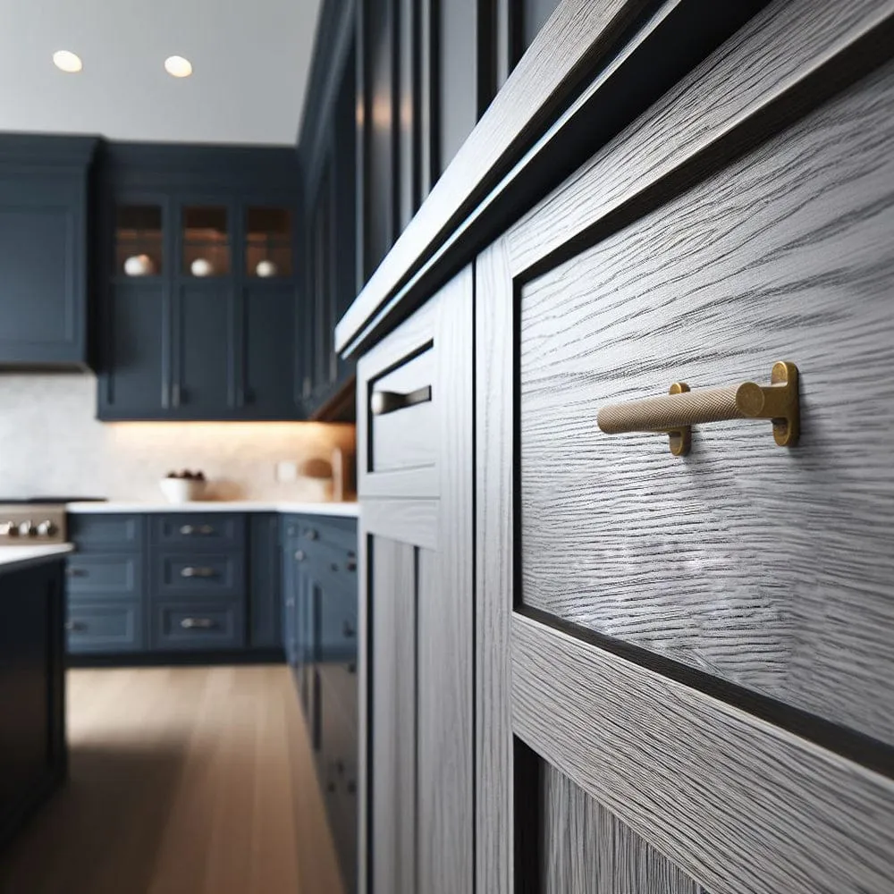 Knurled Metal Alloy Cabinet Pulls Retro L-Bracket Cabinet Handles Kitchen Hardware