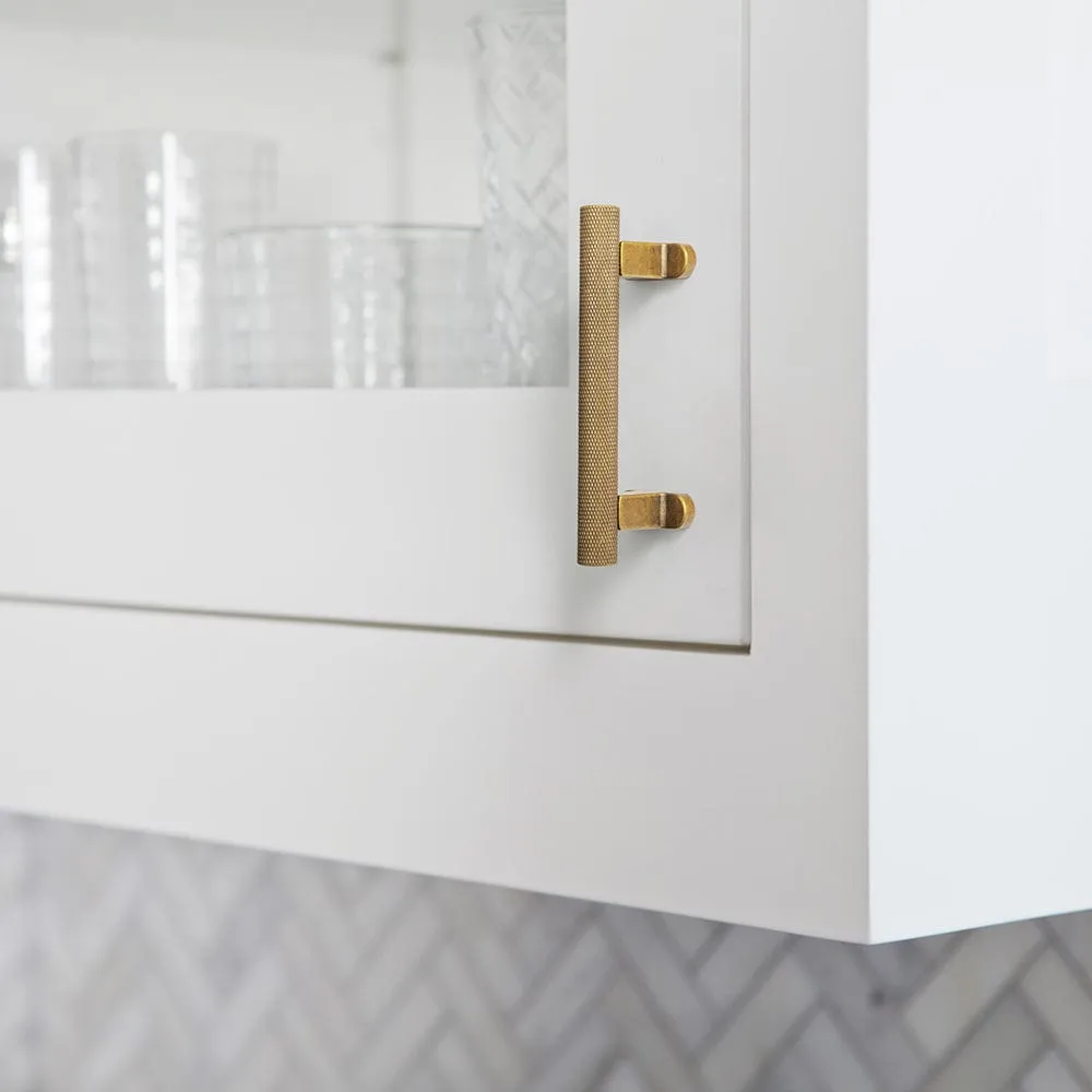 Knurled Metal Alloy Cabinet Pulls Retro L-Bracket Cabinet Handles Kitchen Hardware