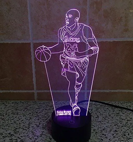Kobe Bryant Basketball Hologram LED Night Light Lamp - Color Changing