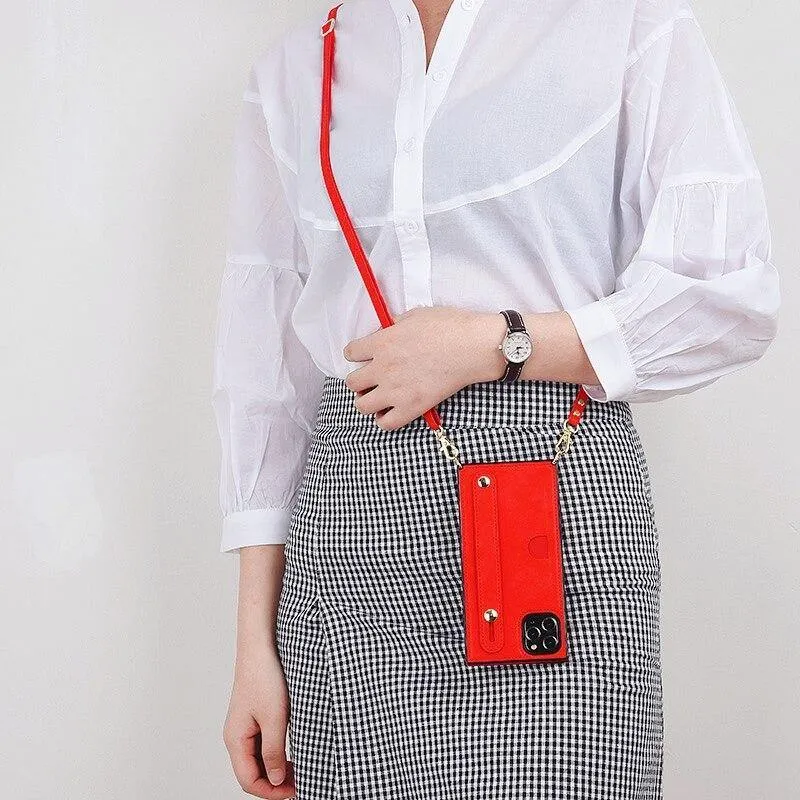 Leather Card /Phone Strap Cover