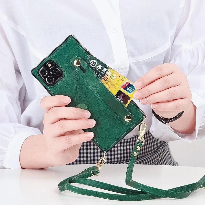 Leather Card /Phone Strap Cover