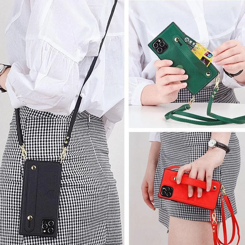 Leather Card /Phone Strap Cover