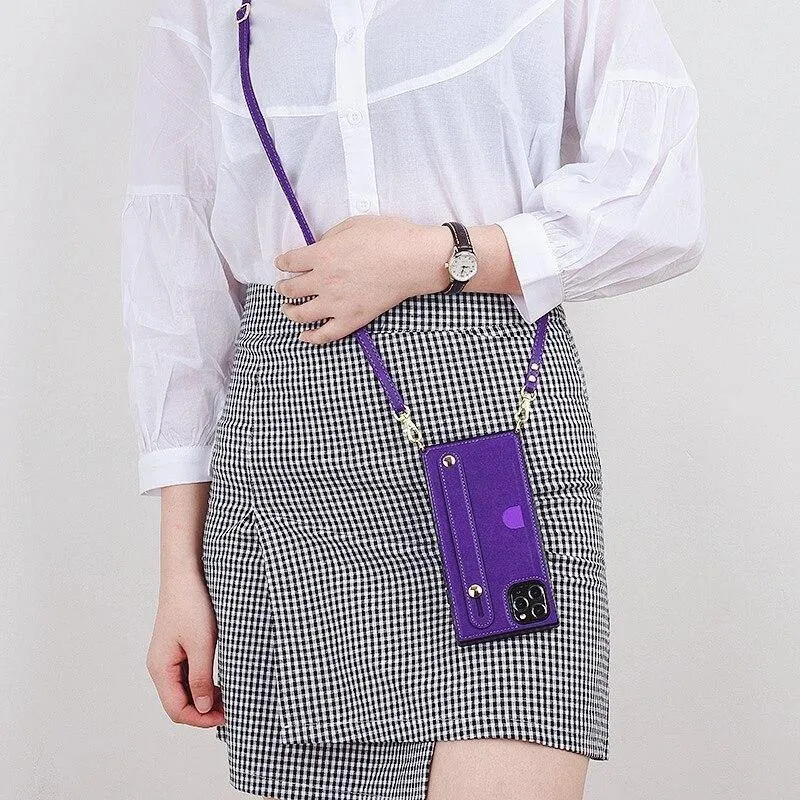 Leather Card /Phone Strap Cover