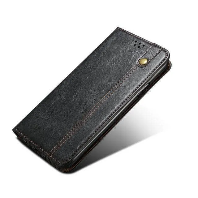 Leather Texture Magnetic Samsung S21 Book Cover