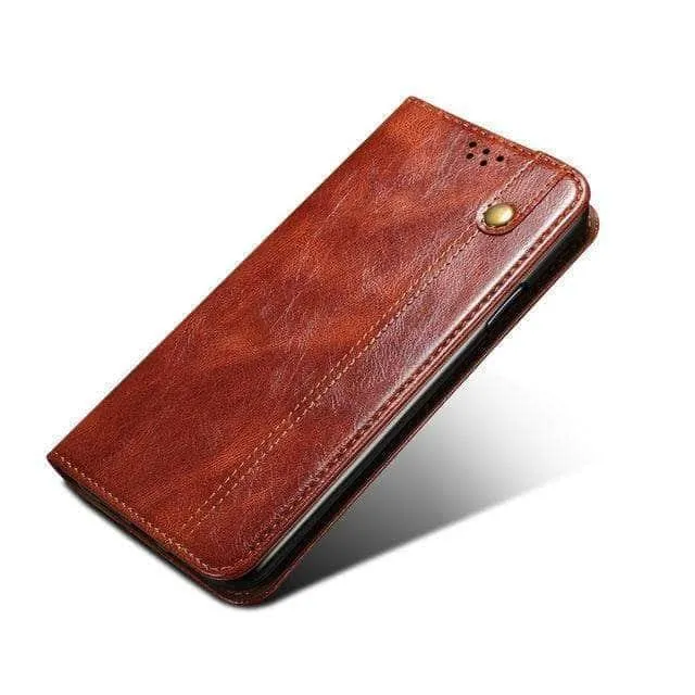 Leather Texture Magnetic Samsung S21 Book Cover