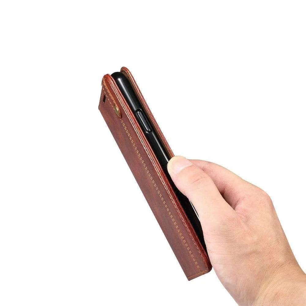 Leather Texture Magnetic Samsung S21 Book Cover