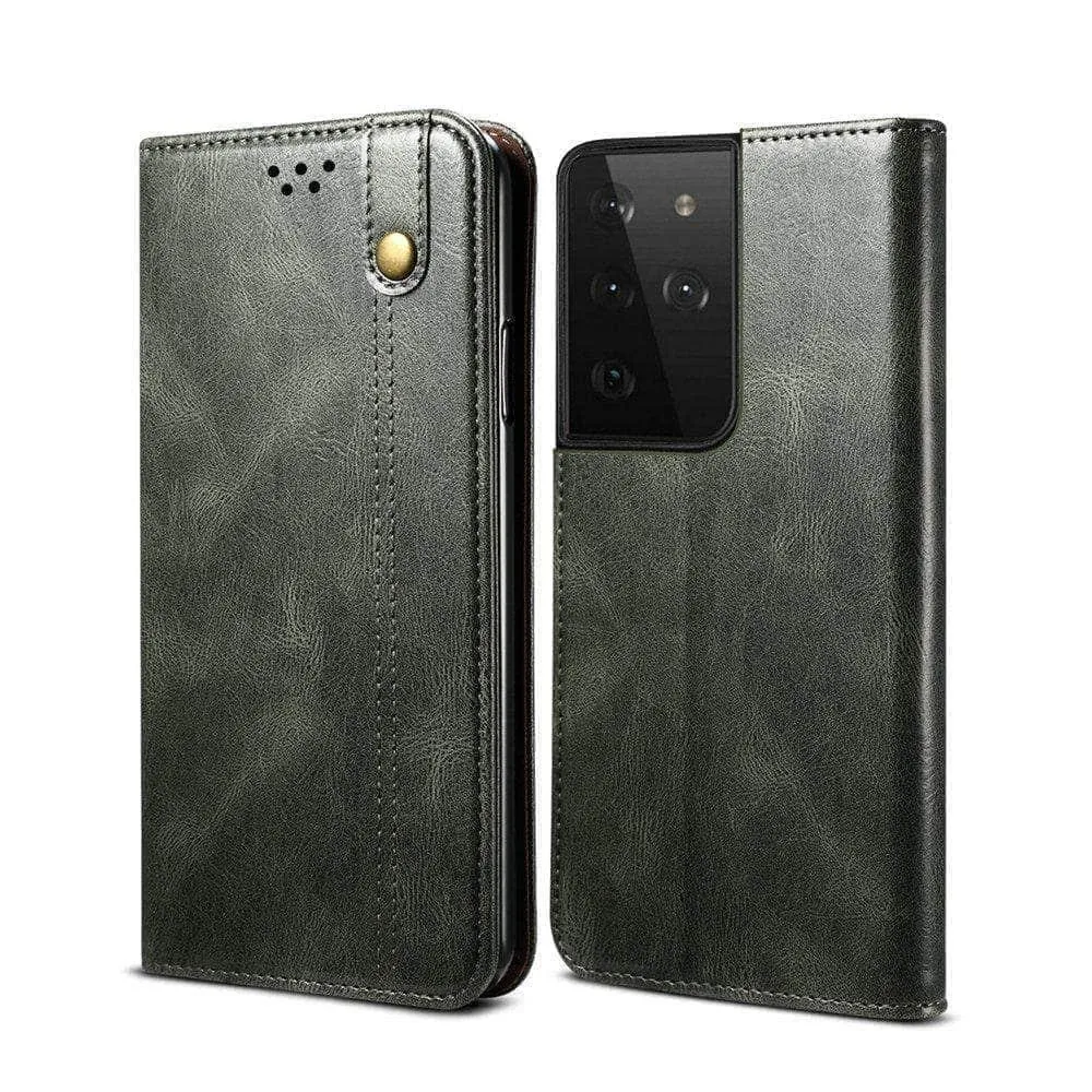 Leather Texture Magnetic Samsung S21 Book Cover