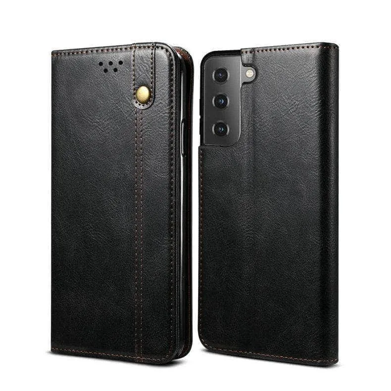 Leather Texture Magnetic Samsung S21 Book Cover