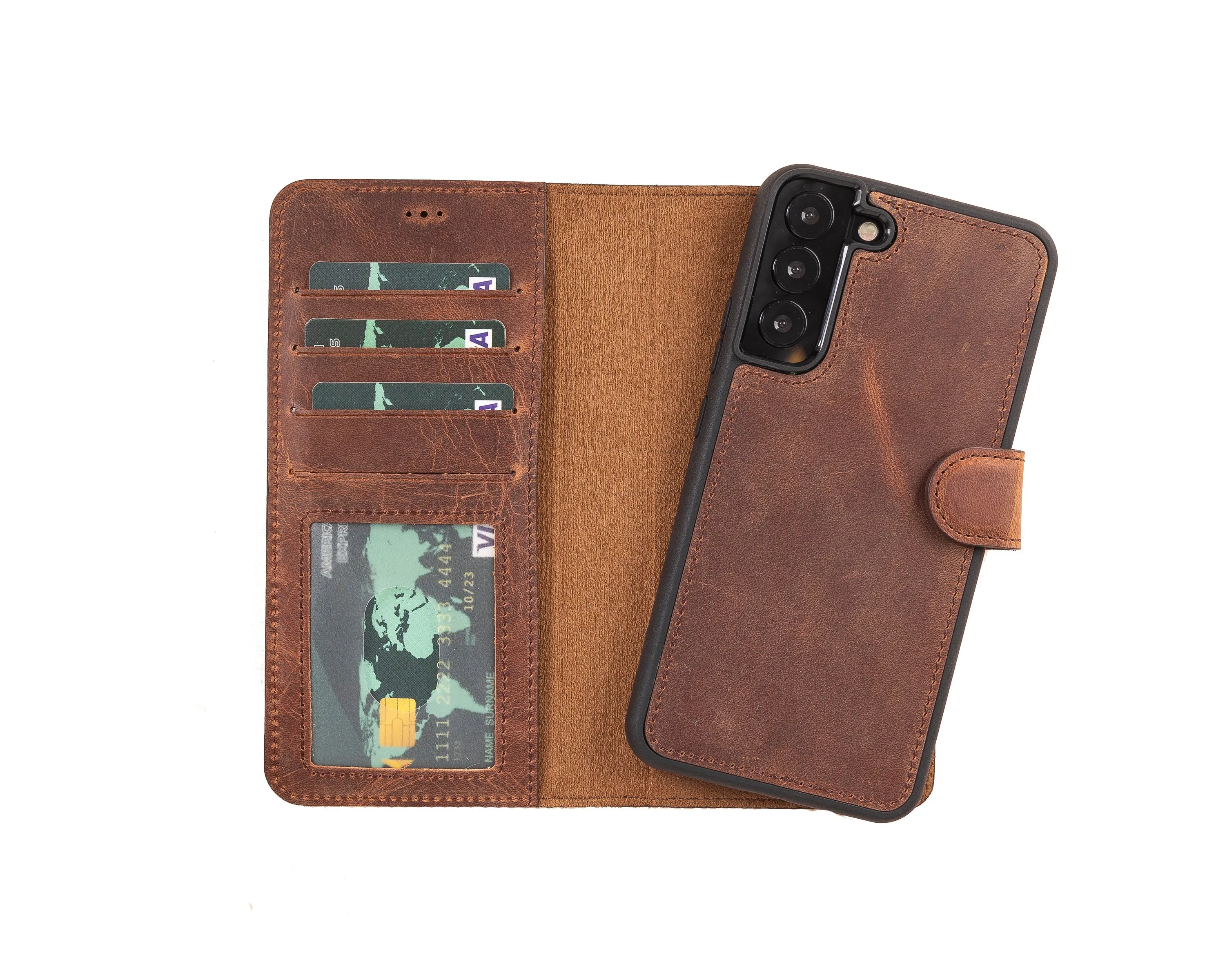 Leather Wallet Case for Samsung Galaxy S22 Plus