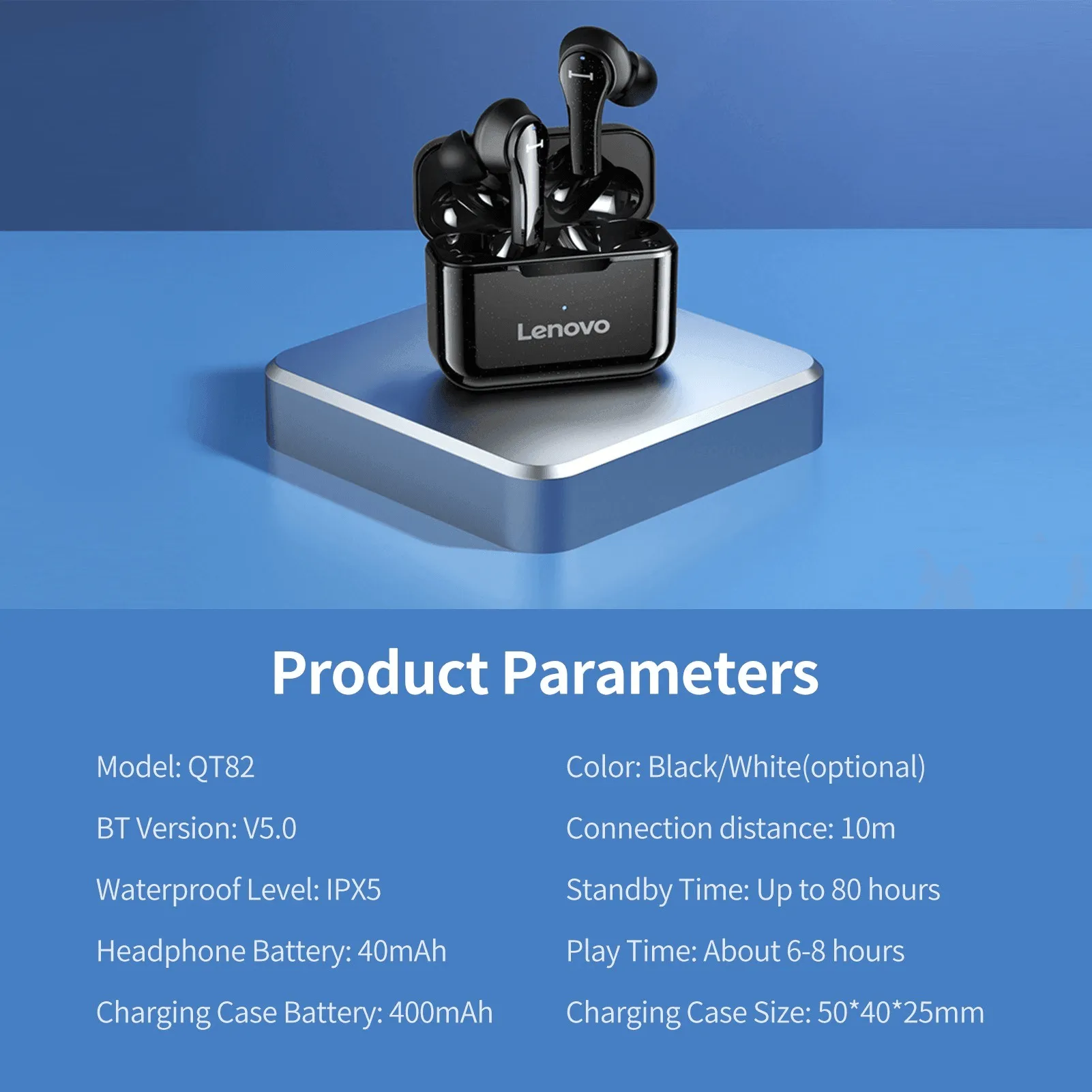 Lenovo Original True Wireless Earbuds - QT82