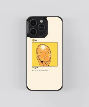 Leo Zodiac Sign Glass Phone Case Cover