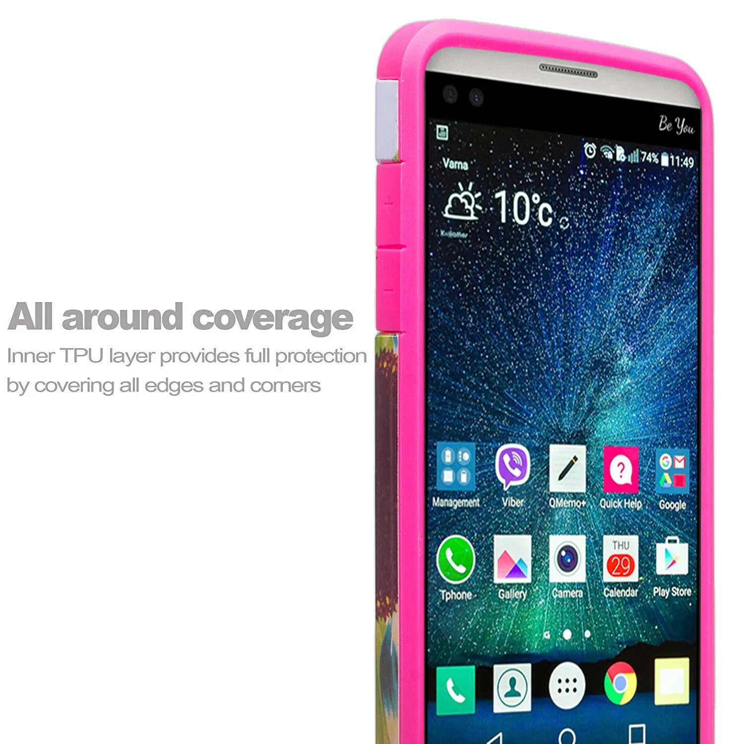 LG Aristo Case, K4 2017, K8 2017, Risio 2, Phoenix 3, Fortune, Slim Hybrid [Shock/Impact Resistant] Dual Layer Case Cover - Vivid Sunflower
