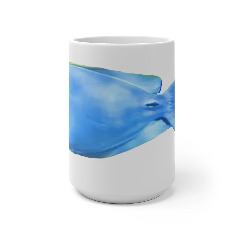 Light Blue and Yellow Fish Color Changing Mug