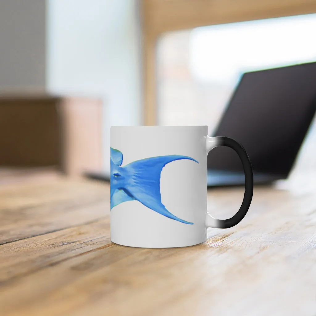 Light Blue and Yellow Fish Color Changing Mug