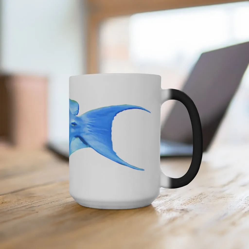 Light Blue and Yellow Fish Color Changing Mug
