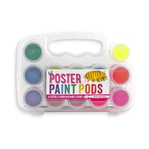 Lil' Poster Paint Pods - Glitter and Neon