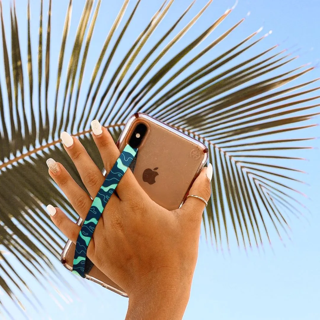 Liquid Blue Phone Strap