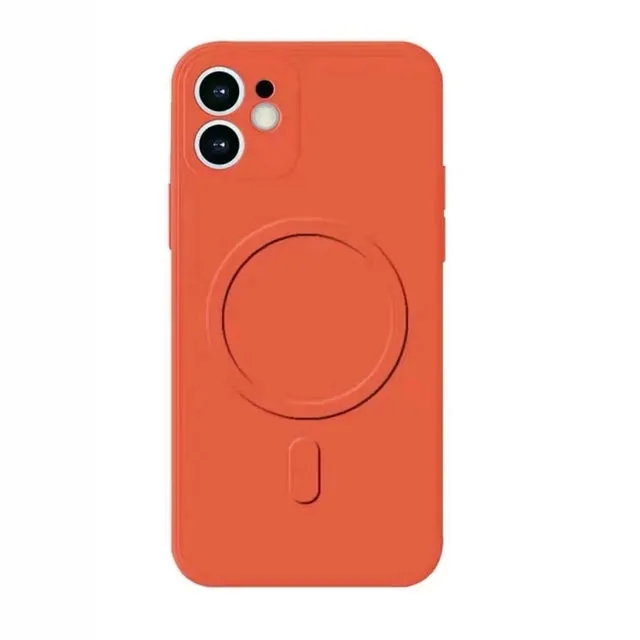 Liquid Silicone Magnetic Case for iPhone 12 Pro Max 11Pro X Xs Xr 7 8 Plus 13 Mini Wireless Charger Magsafing Magnet Back Cover
