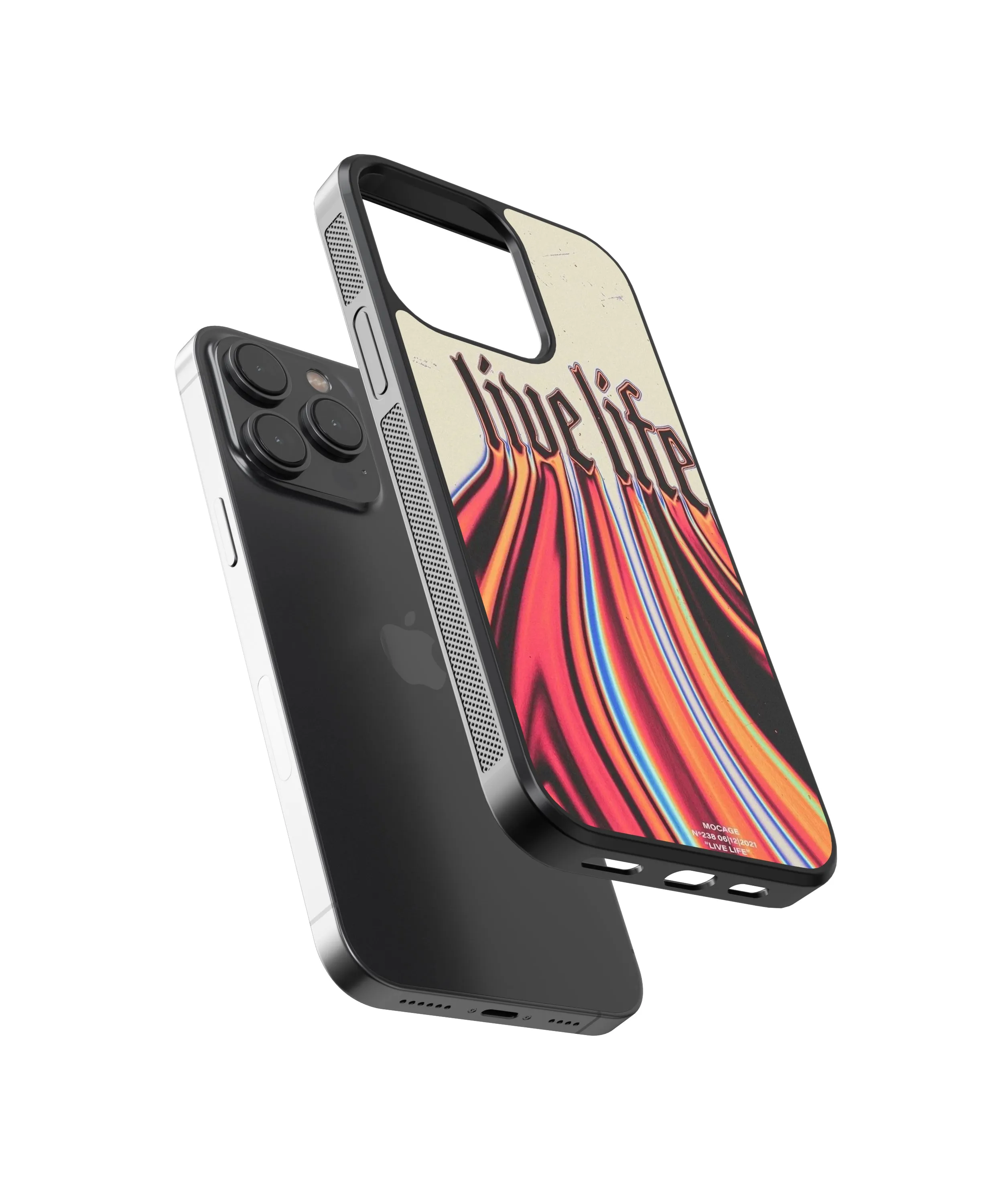Live Life Abstract Glass Phone Case Cover